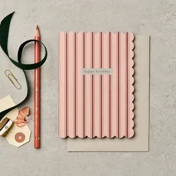 Stripe Birthday Card